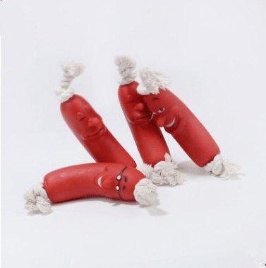 Deliciously Fun Sausage-Shaped Dog Chew Toy