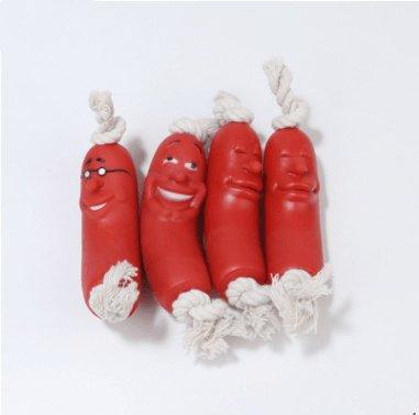Deliciously Fun Sausage-Shaped Dog Chew Toy